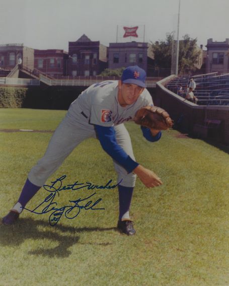 AUTOGRAPHED GARY KROLL 8X10 New York Mets Photo