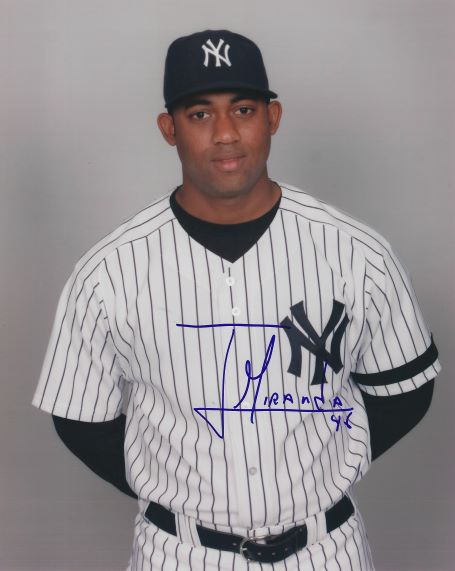 AUTOGRAPHED JUAN MIRANDA 8x10 New York Yankees Photo