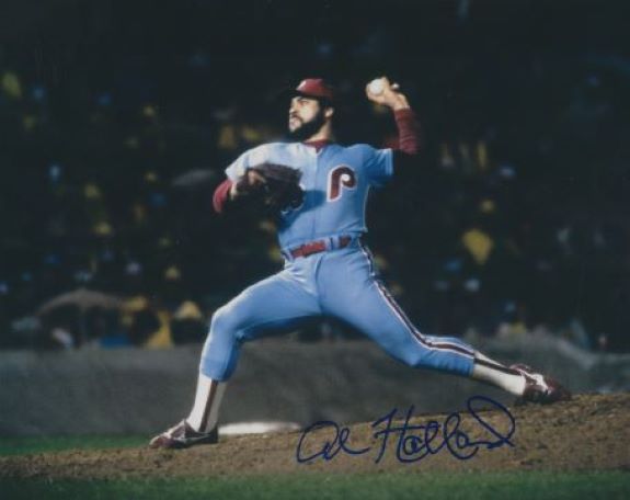 AUTOGRAPHED AL HOLLAND 8x10 Philadelphia Phillies Photo