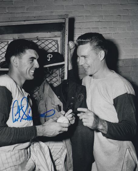 AUTOGRAPHED CURT SIMMONS 8X10 Philadelphia Phillies Photo