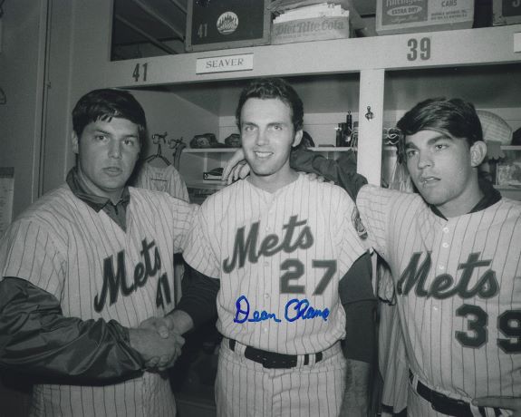 AUTOGRAPHED DEAN CHANCE 8X10 New York Mets photo
