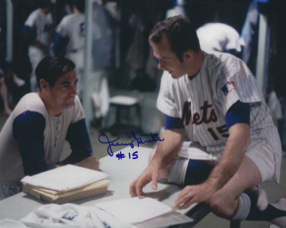 AUTOGRAPHED  JERRY GROTE 8x10 New York Mets Photo
