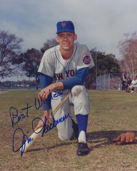 AUTOGRAPHED JIM HICKMAN 8X10  New York Mets photo