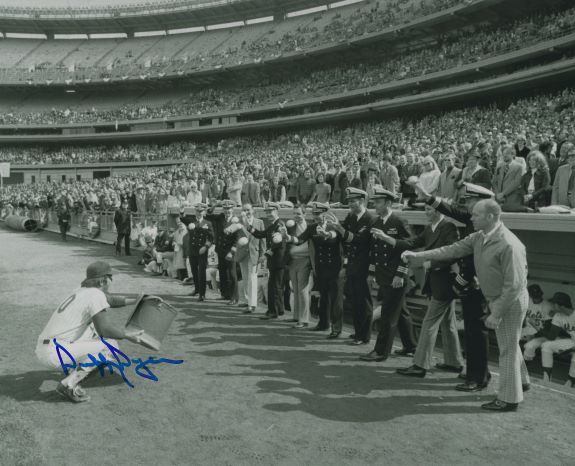 AUTOGRAPHED DUFFY DYER 8X10 New York Mets photo