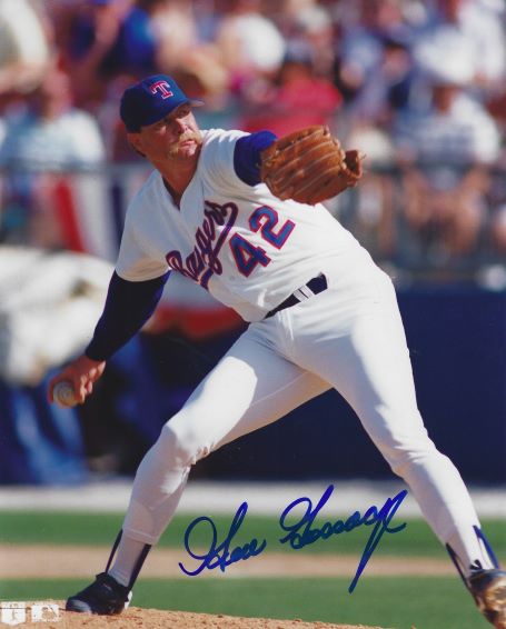 Autographed GOOSE GOSSAGE 8x10 Texas Rangers Photo