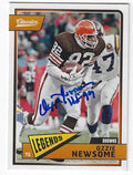 Autographed 2018 Panini Classics Ozzie Newsome Cleveland Browns Card #117