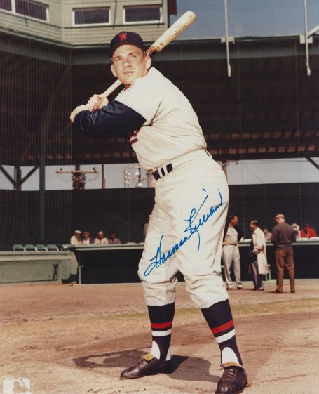 Autographed HARMON KILLEBREW 8X10 Washington Senators Photo