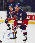 Autographed PHIL HOUSLEY 8X10 Winnipeg Jets Photo