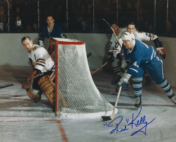 Autographed RED KELLY 8X10 Toronto Maple Leafs Photo