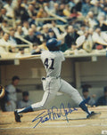 AUTOGRAPHED LOU JOHNSON 8x10 Chicago Cubs Photo