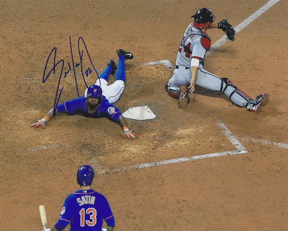 AUTOGRAPHED ERIC YOUNG JR 8X10 New York Mets photo