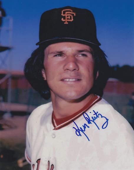Autographed KEN REITZ 8x10 San Francisco Giants Photo