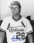 AUTOGRAPHED STEVE BRAUN "82 WSC" 8x10 St. Louis Cardinals photo