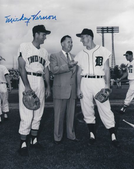 AUTOGRAPHED MICKEY VERNON 8X10 Cleveland Indians photo