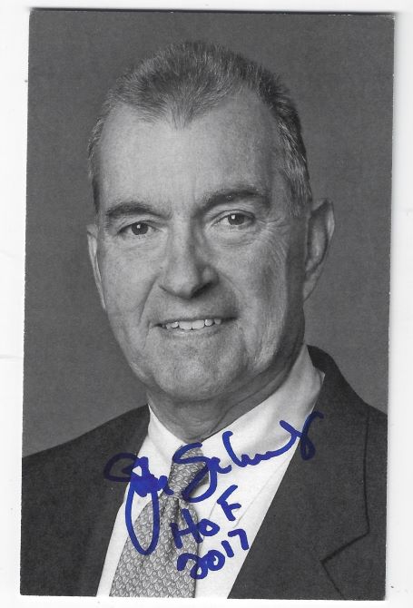 AUTOGRAPHED JOHN SCHUERHOLZ "HOF 2017"  BXW Postcard