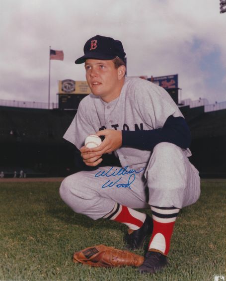 AUTOGRAPHED WILBUR WOOD Boston Red Sox 8X10 photo