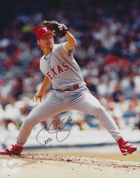 Autographed TODD STOTTLEMYRE 8X10 Texas Rangers Photo