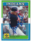 Autographed BUDDY BELL Cleveland Indians 2001 Upper Deck the 70's Card