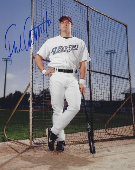 Autographed FRANK CATALANOTTO 8x10 Toronto Blue Jays Photo