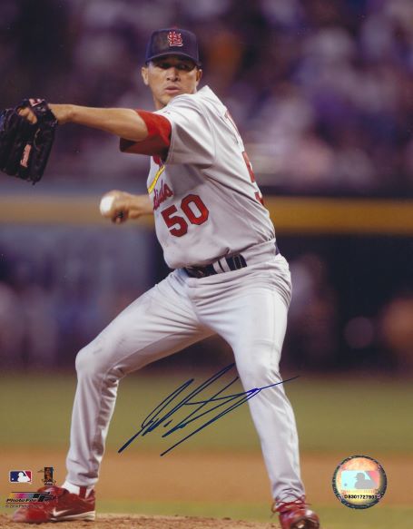 AUTOGRAPHED  JULIAN TAVAREZ  8x10 St. Louis Cardinals Photo
