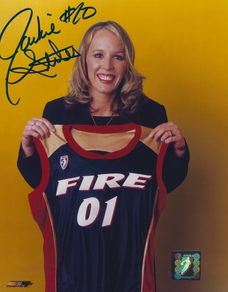 Autographed JACKIE STILES 8x10 Portland Fire WNBA Photo