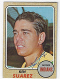 Autographed KEN SUAREZ Cleveland Indians 1968 Topps Card