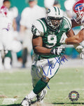 Autographed JOHN ABRAHAM 8X10 New York Jets photo