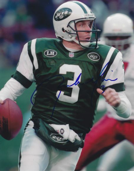 Autographed RICK MIRER 8X10 New York Jets photo