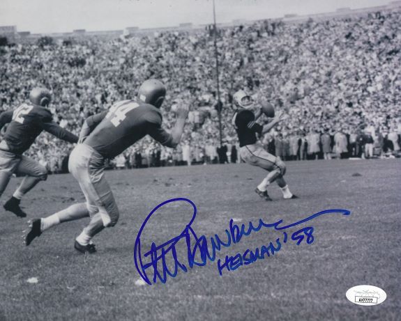 Autographed PETE DAWKINS Heisman 58 8x10 Army Photo JSA