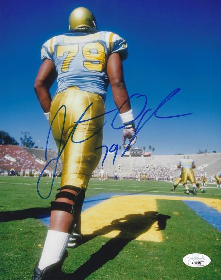 Autographed JONATHAN OGDEN 8X10 UCLA Bruins Photo JSA