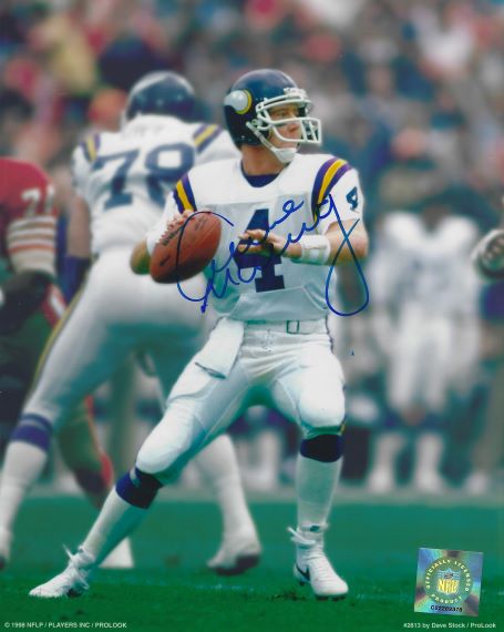 Autographed ARCHIE MANNING  8X10 Minnesota Vikings Photo