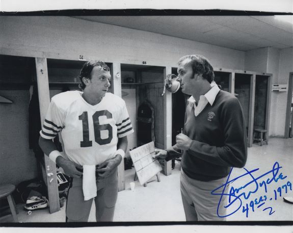 Autographed Sam Wyche San Francisco 49ers 8x10 Photo