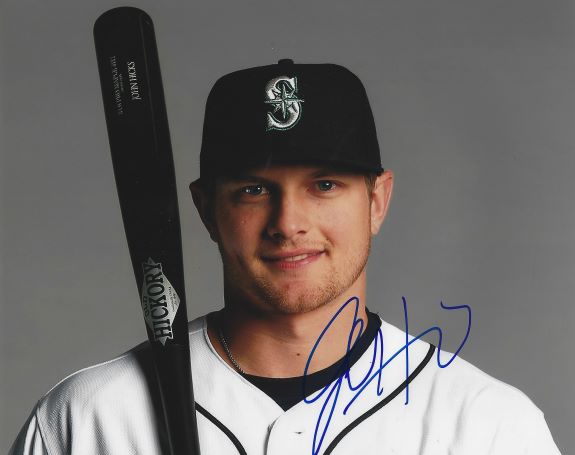 AUTOGRAPHED JOHN HICKS 8x10 Seattle Mariners Photo