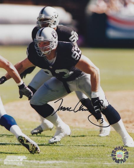 Autographed TRACE ARMSTRONG 8X10 Oakland Raiders photo