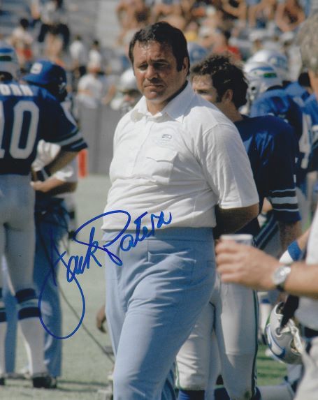 Autographed JACK PATERA 8X10 Seattle Seahawks photo