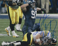 Autographed GRANT WISTROM 8X10 Seattle Seahawks photo