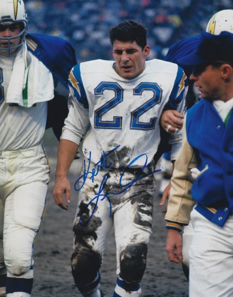 Autographed KEITH LINCOLN 8X10 San Diego Chargers photo