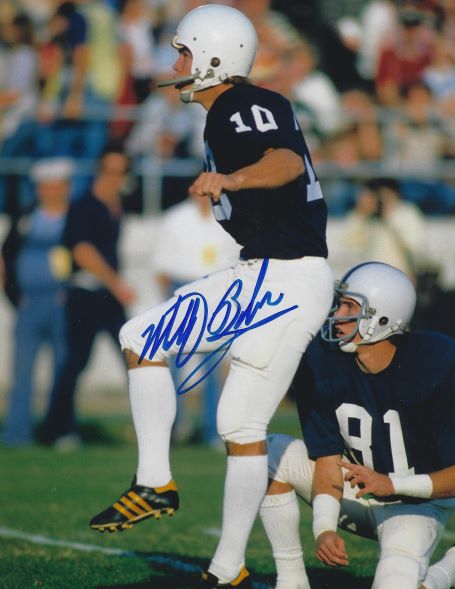 Autographed MATT BAHR 8X10 Penn State University Photo