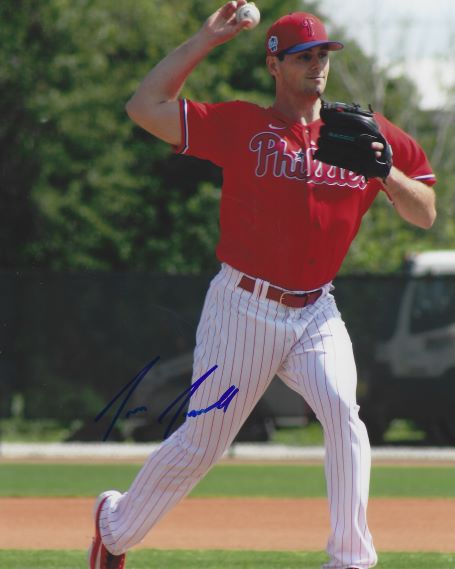 Autographed JAKE JEWELL 8X10 Philadelphia Phillies photo