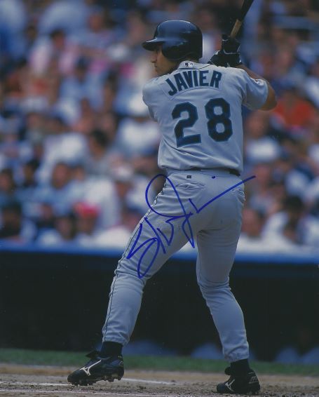 AUTOGRAPHED STAN JAVIER 8X10 Seattle Mariners Photo