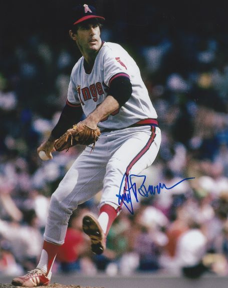 AUTOGRAPHED JIM BARR 8X10 California Angels Photo