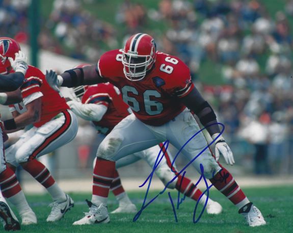 AUTOGRAPHED LINCOLN KENNEDY Atlanta Falcons 8x10 Photo