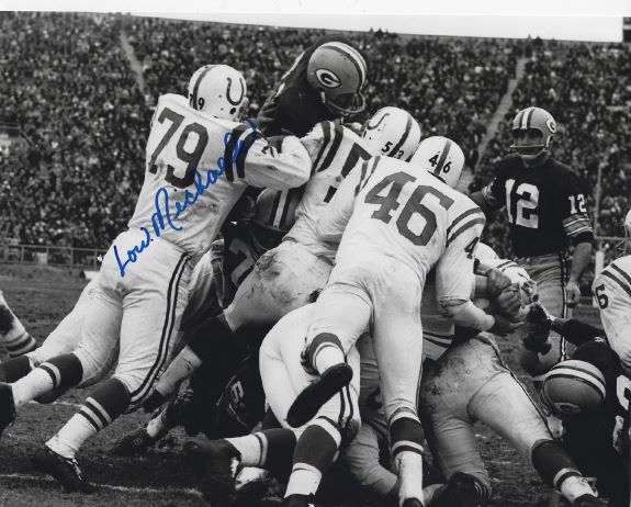 Autographed LOU MICHAELS 8X10 Baltimore Colts photo
