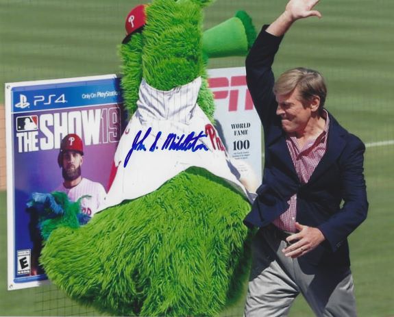 Autographed JOHN MIDDLETON 8X10 Philadelphia Phillies Photo