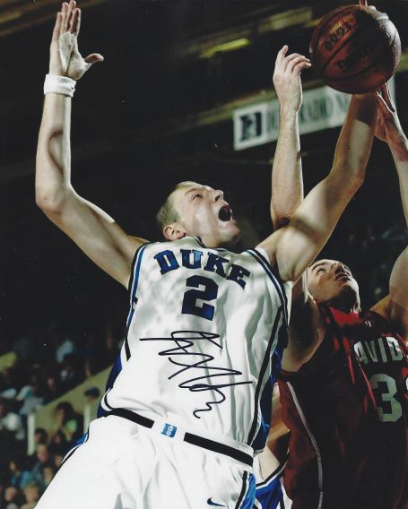 AUTOGRAPHED  JOSH MCROBERTS 8x10 Duke Blue Devils Photo