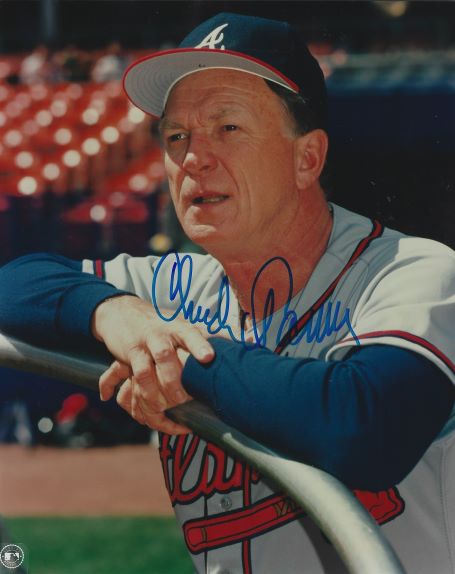 AUTOGRAPHED CHUCK TANNER 8X10 Atlanta Braves photo