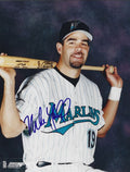 AUTOGRAPHED MIKE LOWELL  8x10 Florida Marlins Photo