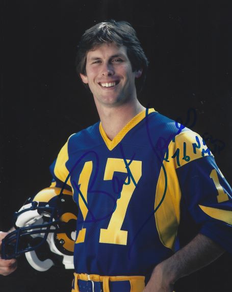 AUTOGRAPHED BERT JONES "76 NFL MVP" 8x10 Los Angeles Rams Photo