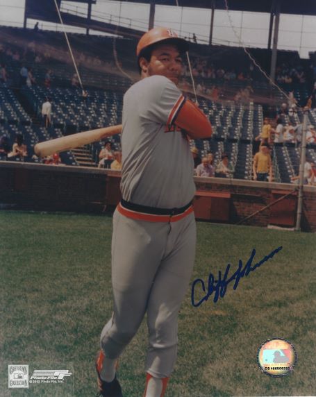 AUTOGRAPHED  CLIFF JOHNSON 8X10 Houston Astros Photo