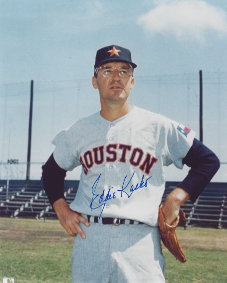 AUTOGRAPHED EDDIE KASKO 8X10 Houston Astros photo